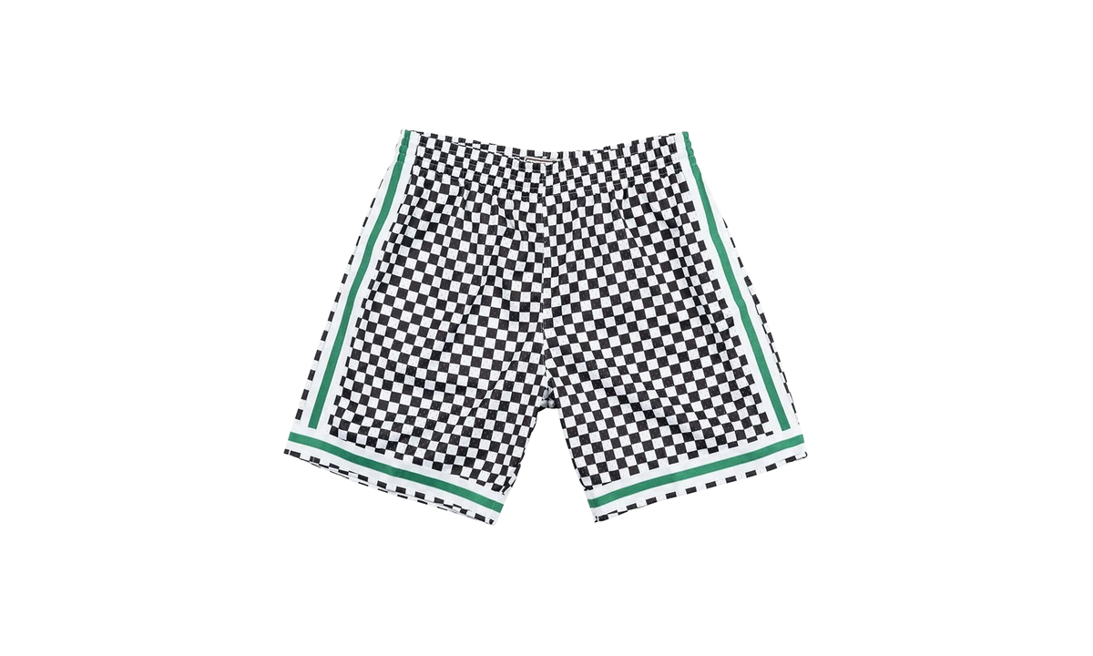 NBA Checked Swingman Shorts "Boston Celtics - White" BA3A4H BCE W N04
