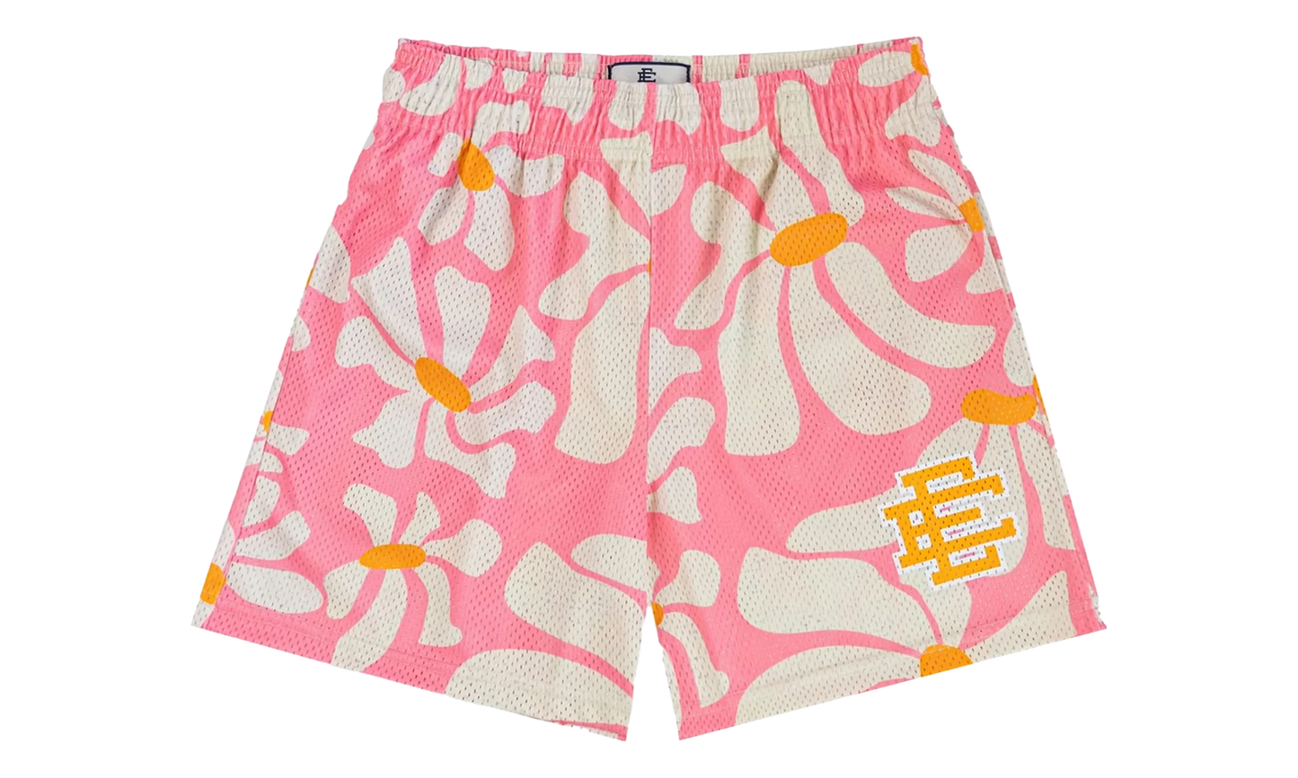 EE Basic Shorts "Pink Daisies / Yellow" EE168