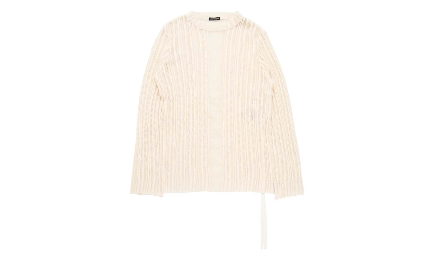 Halvar Crew Neck Irregular Rib Sweater "Natural White" B0013185KN068002