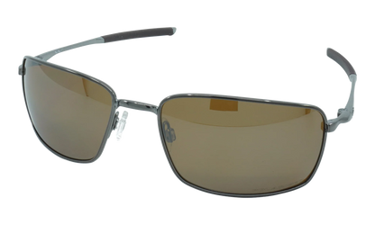 Square Wire Polarized Sunglasses "Gunmetal / Tungsten Iridium" OO4075 06
