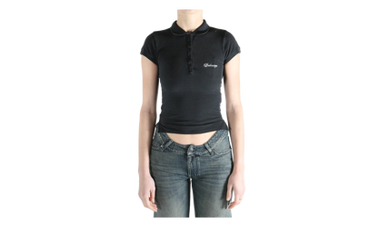 Cropped Polo T-Shirt WMNS "Washed Black" 850360 TTVM9 6552
