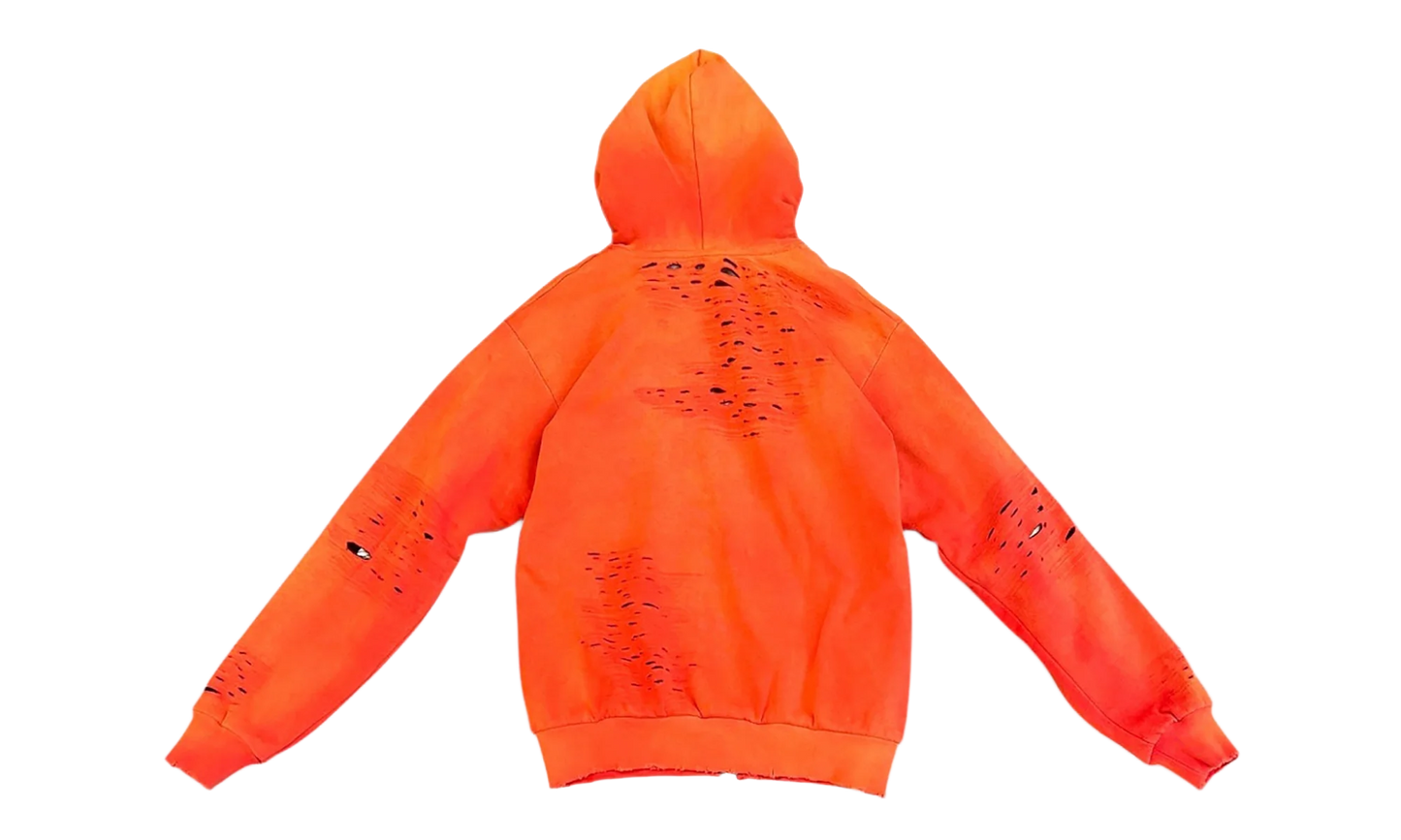 Apocrypha Pious Zip-Up Hoodie "Orange" APOC ZH44