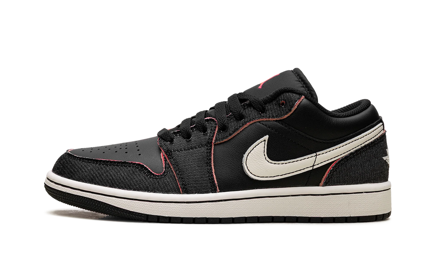 Air Jordan 1 Low SE "Black/Black/Racer Pink/Pale Ivory" IR0842 010