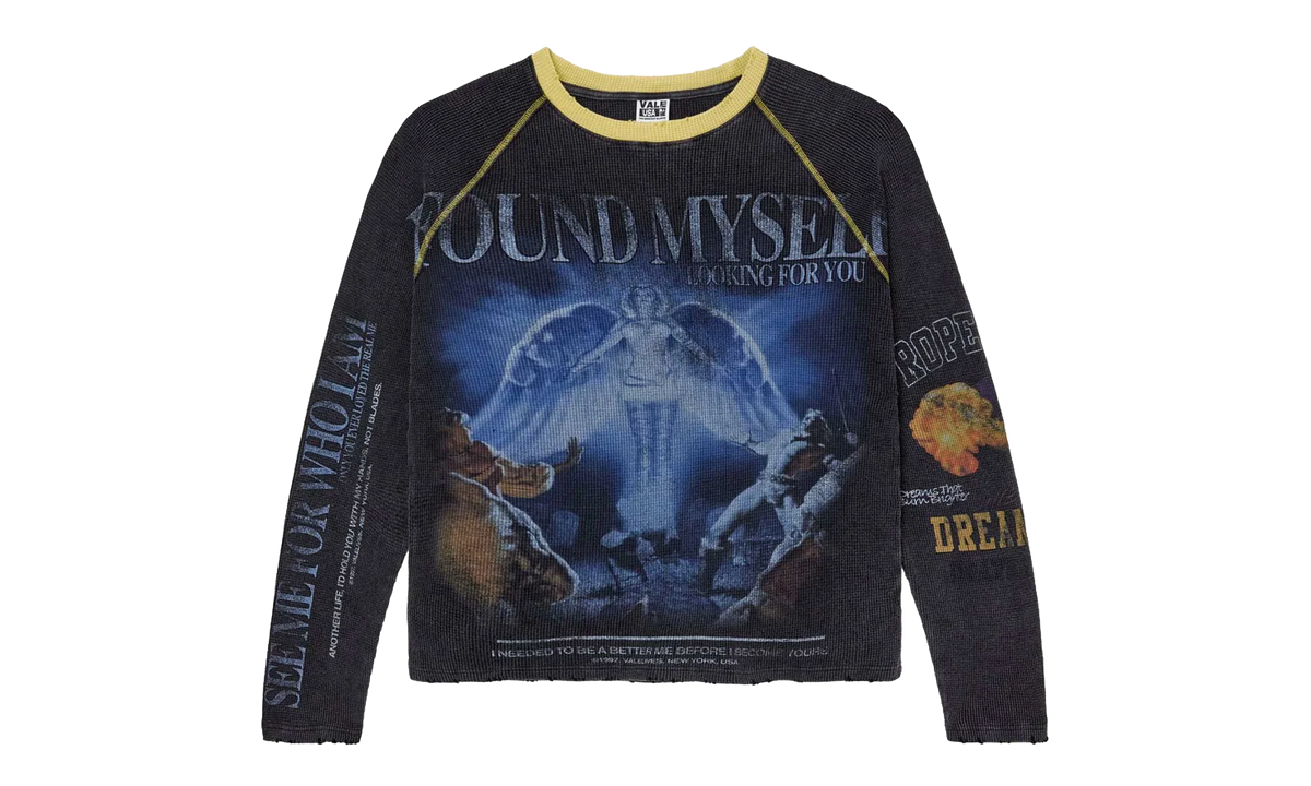 Lost and Found Thermal Sweatshirt "Black" VAL126