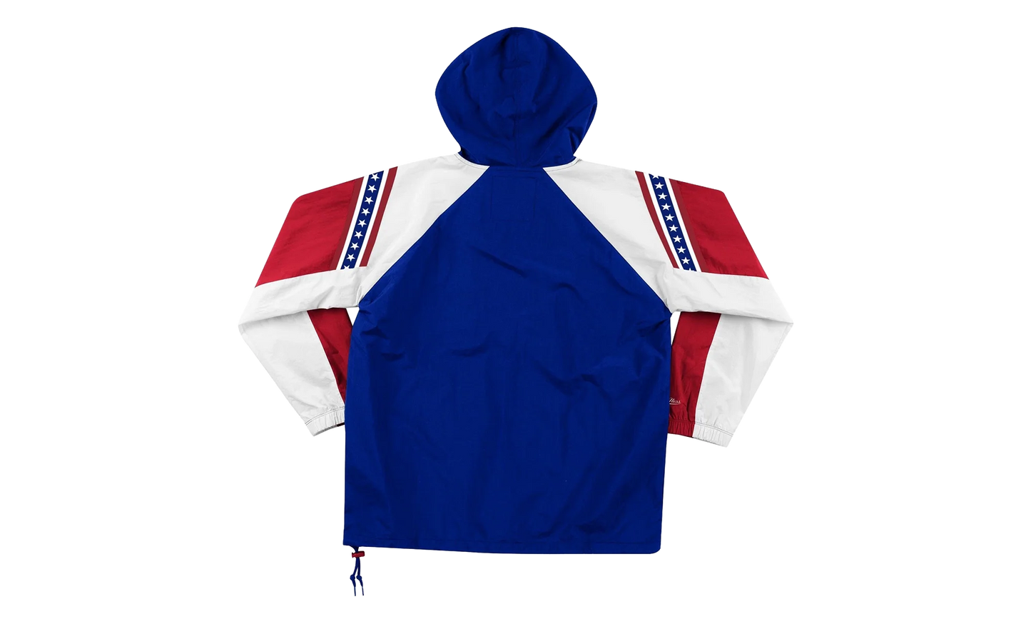 NBA Half-Zip Anorak Jacket "Philadelphia 76ers - Royal" HFZPDA19008 P76ROYA