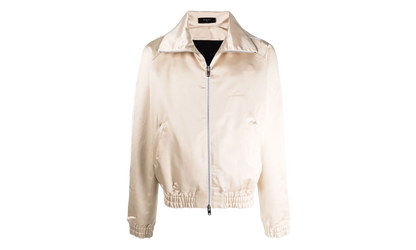 Zip Track Stripe Jacket "Champagne / White" MJT001 284