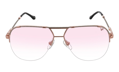 Blanco Half Rim 24KT Two-Tone "Rose / White Gold / Pink Gradient Photochromatic" HRBA2 0008 17A5