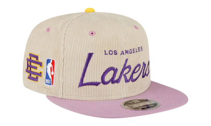 9FIFTY NBA LA LAKERS SNAPBACK HAT "ERIC EMANUEL - Cream/ Purple" EE438
