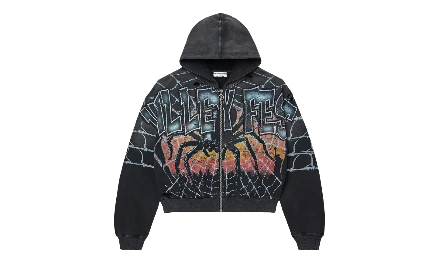 Big Widow Zip Up Hoodie "Black" VAL135