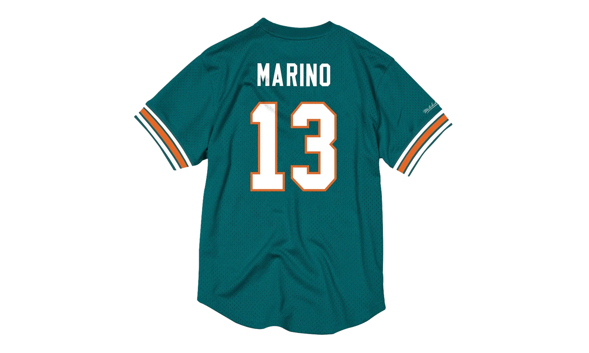 NFL Name & Number Mesh Crew Neck Shirt "Miami Dolphins - Teal" NNMPMG18061 MDOTEAL94DMA