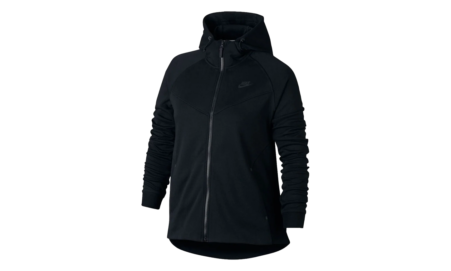 Sportswear Tech Fleece Full Zip Plus Size Hoodie WMNS "Black" 863125 010