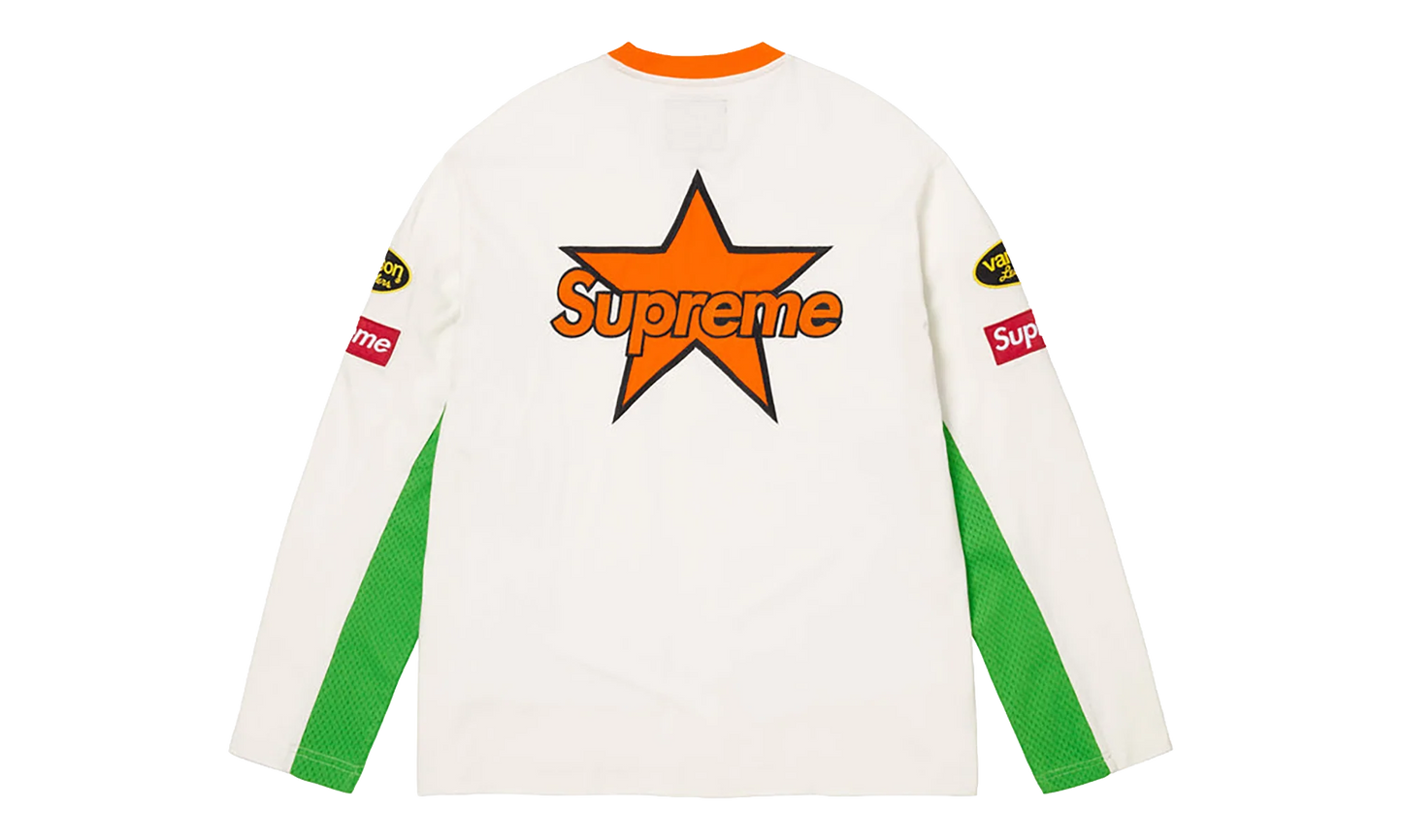 Vanson Leathers® L/S Top "SS26 - White" SU27021