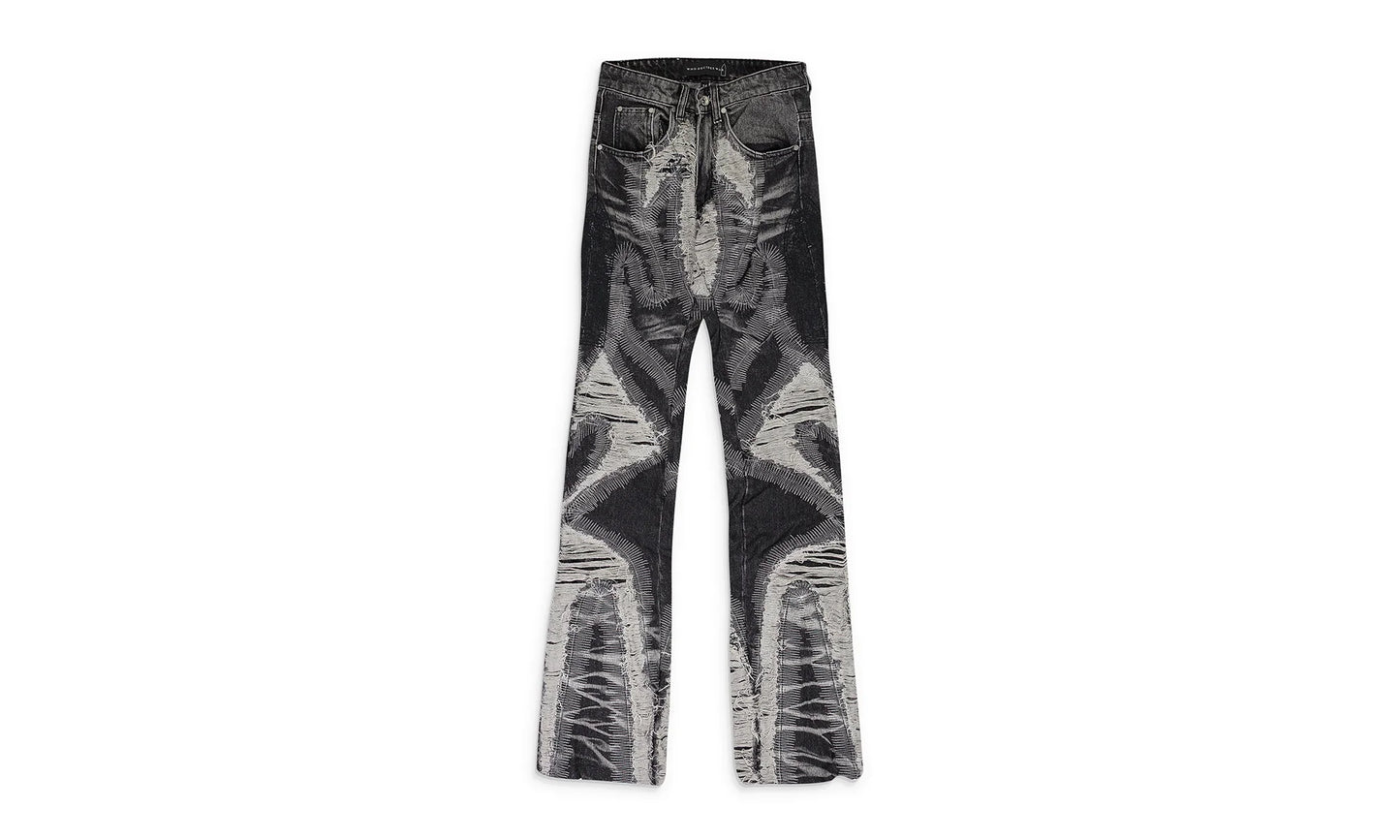 PATH WIDE-LEG JEANS "BLACK" 11200800002AW23