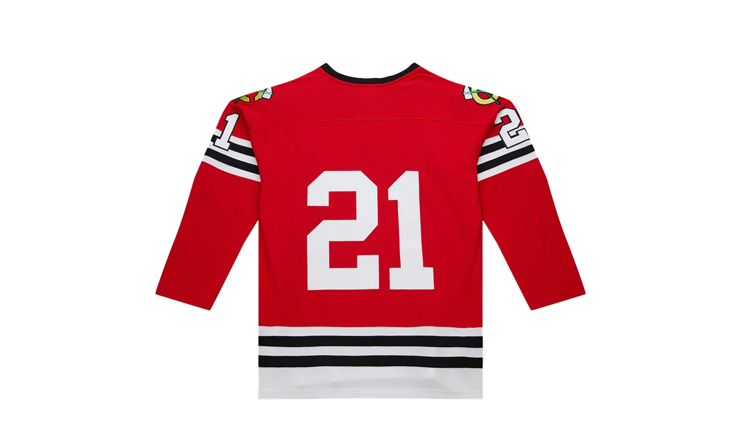 NHL Stan Mikita Dark Jersey "1960 Chicago Blackhawks - Scarlet" JY9064 CBHSCAR