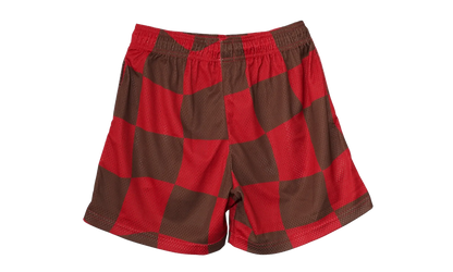 EE Basic Shorts "Red Chocolate Wavy Flag" EE130