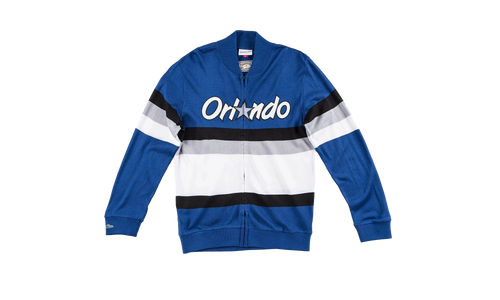 NBA Front Stripe Full Zip Sweater "Orlando Magic - Royal" SWTRAJ18024 OMAROYA