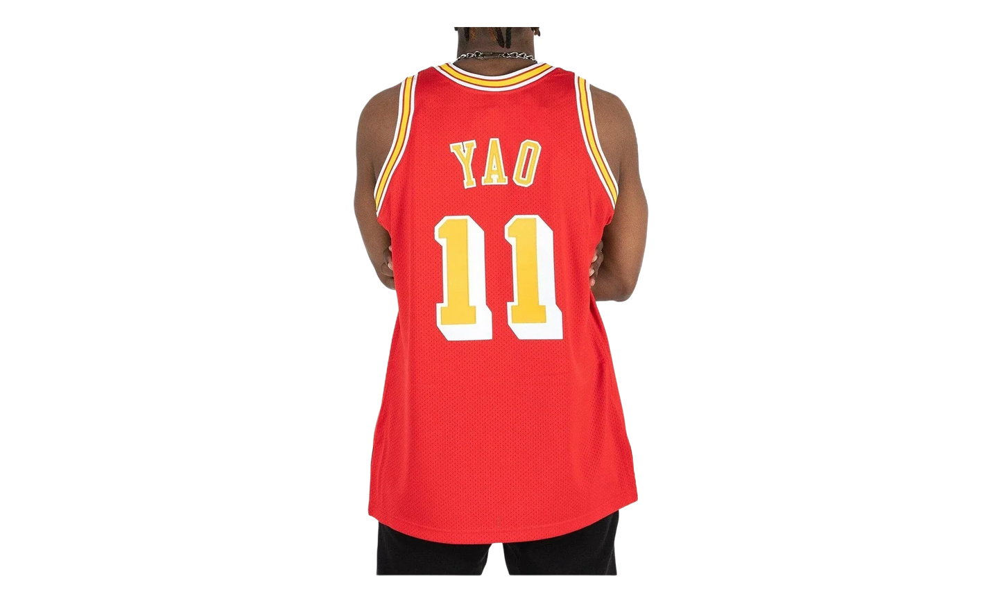 NBA Yao Ming Authentic Jersey "2004 Houston Rockets - Scarlet" AJY4CP18179 HROSCAR04YMI