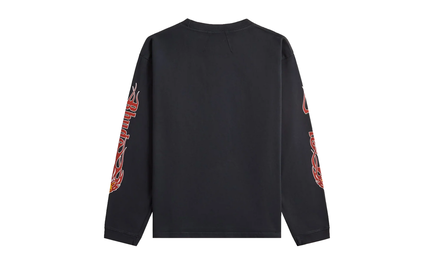 MESA STALLION LONG SLEEVES SWEATSHIRT "Vintage Black / Red / Yellow" RHFW25TT08012 3169