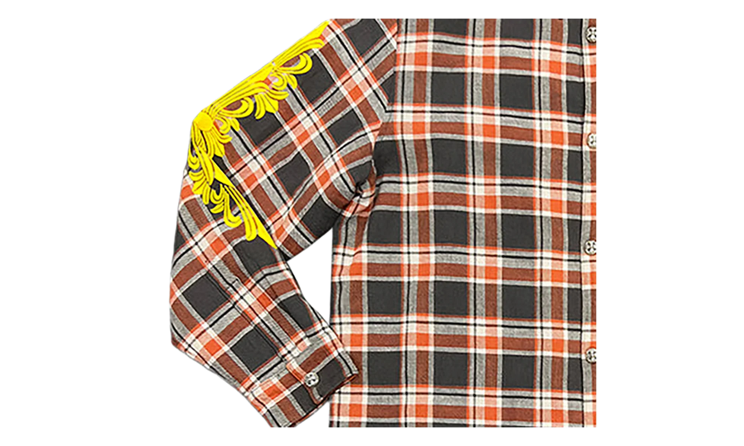 Flannel Jacket "Orange / Grey" CHRM0844