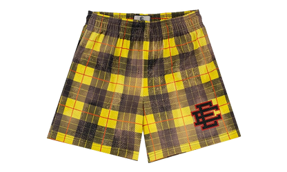 EE BASIC SHORT "SS24 - Yellow/Black Plaid" EE697
