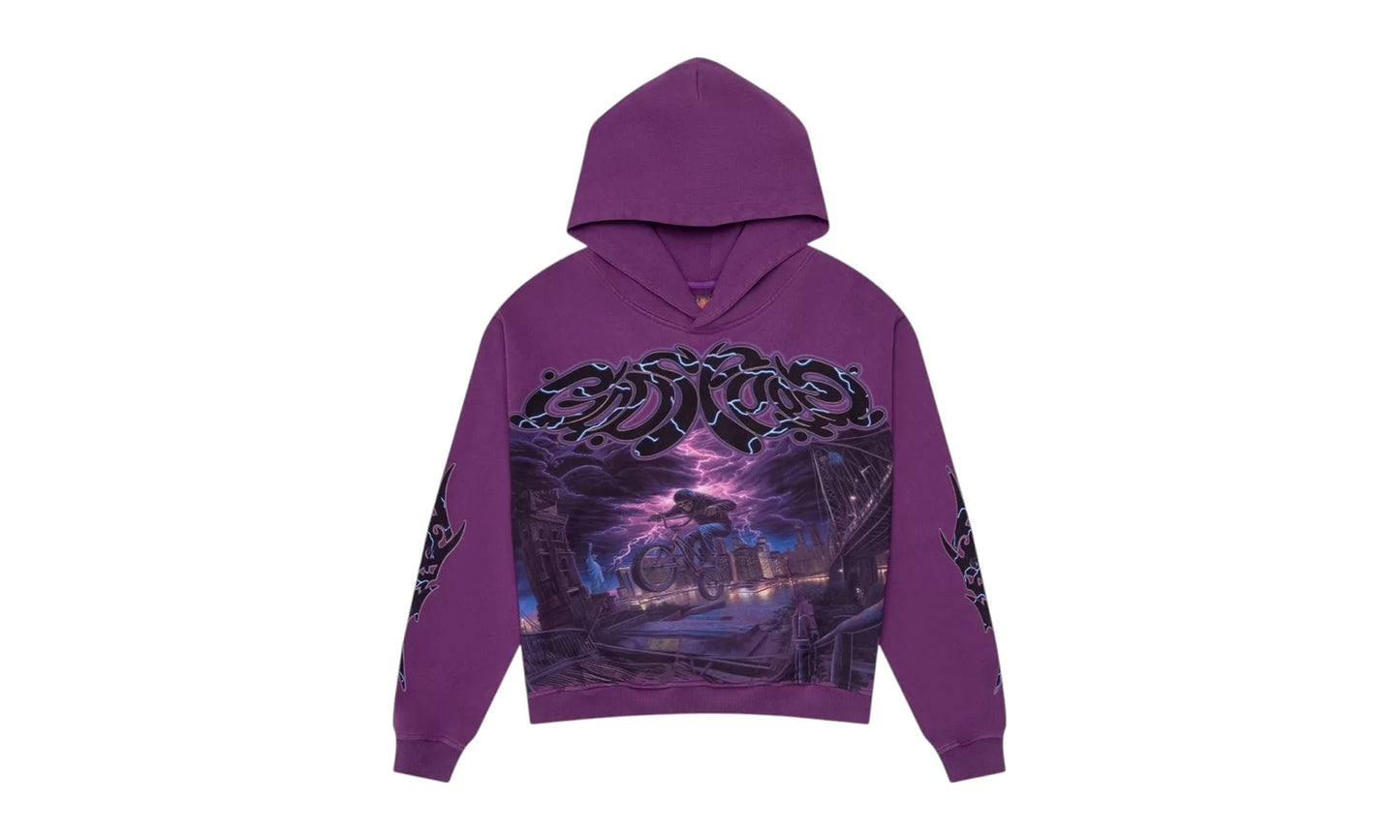 B.M.X. Hoodie "Purple" BB029IEJ