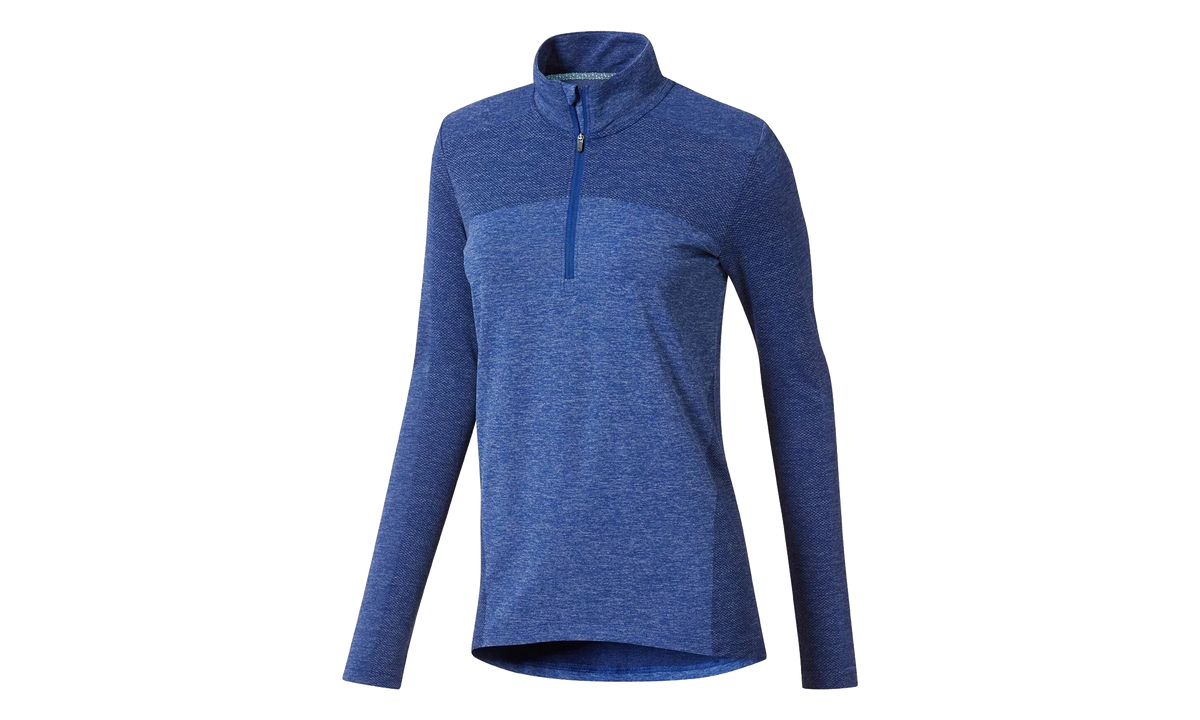 Evoknit Seamless 1/4 Zip Sweater WMNS "Peacoat Heather" 574645 06