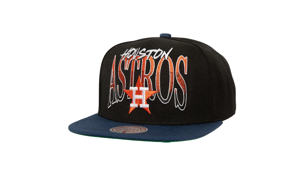 MLB Cooperstown Rise Up Snapback Cap "Houston Astros - Black" HS8504 HASBLCK