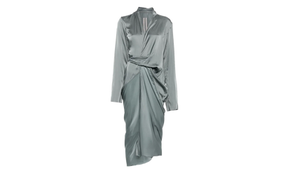 Charmeuse Wrap Dress WMNS "Washed Indigo" RP02E4560 SCH 06