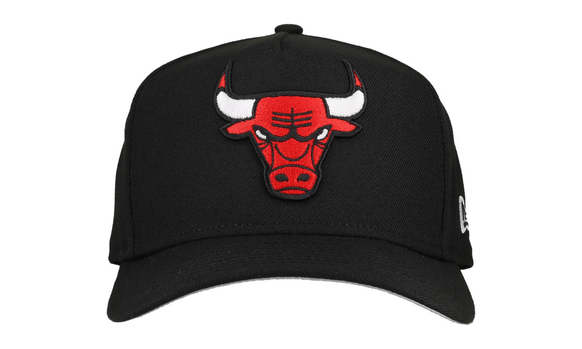 9FIFTY Chicago Bulls A Frame Snapback Hat "Black / White" 123451297975