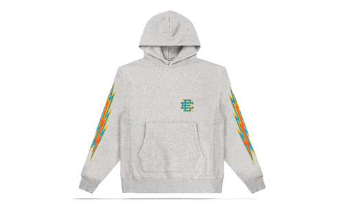 EE BASIC HOODIE "SS24 - Grey/Aqua Bolt" EE502