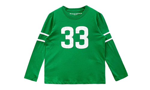 33 Horseshoe Logo Long Sleeves Tee "Green" CHRM0766