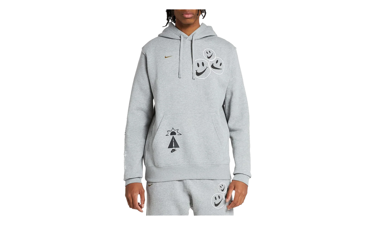 NSW Club Fleece Smile Pullover Hoodie "Heather Grey" DQ3520 063