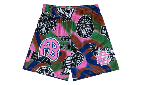 EE BASIC SHORT "SS24 - Green/Pink" EE671