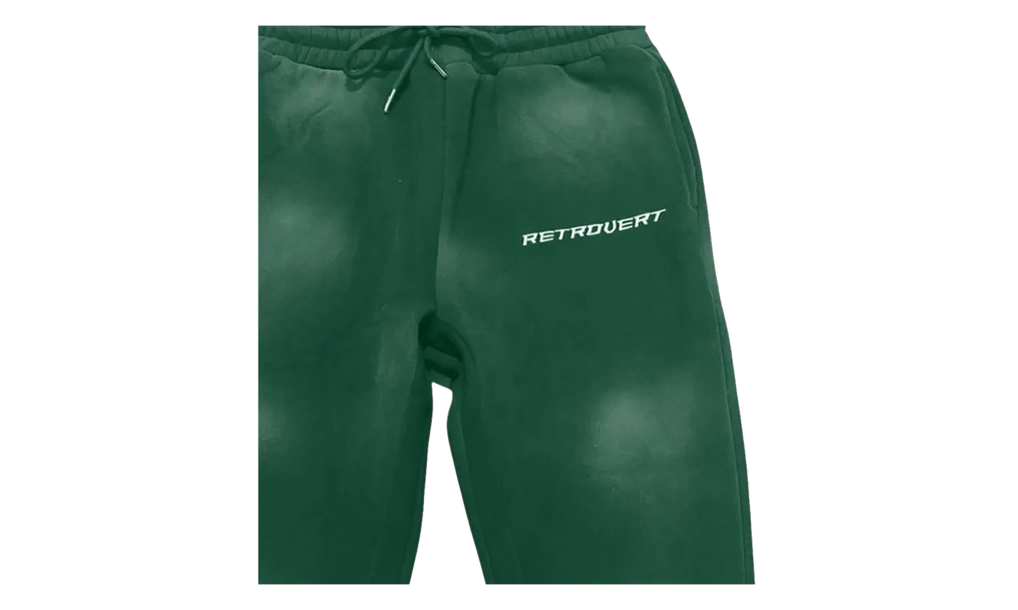 Prefall Flare Sweatpants "Green Washed" RET002