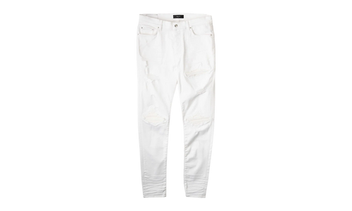 MX1 Leather Patch Jeans "White" MBMX1 LTHWHT WHITE