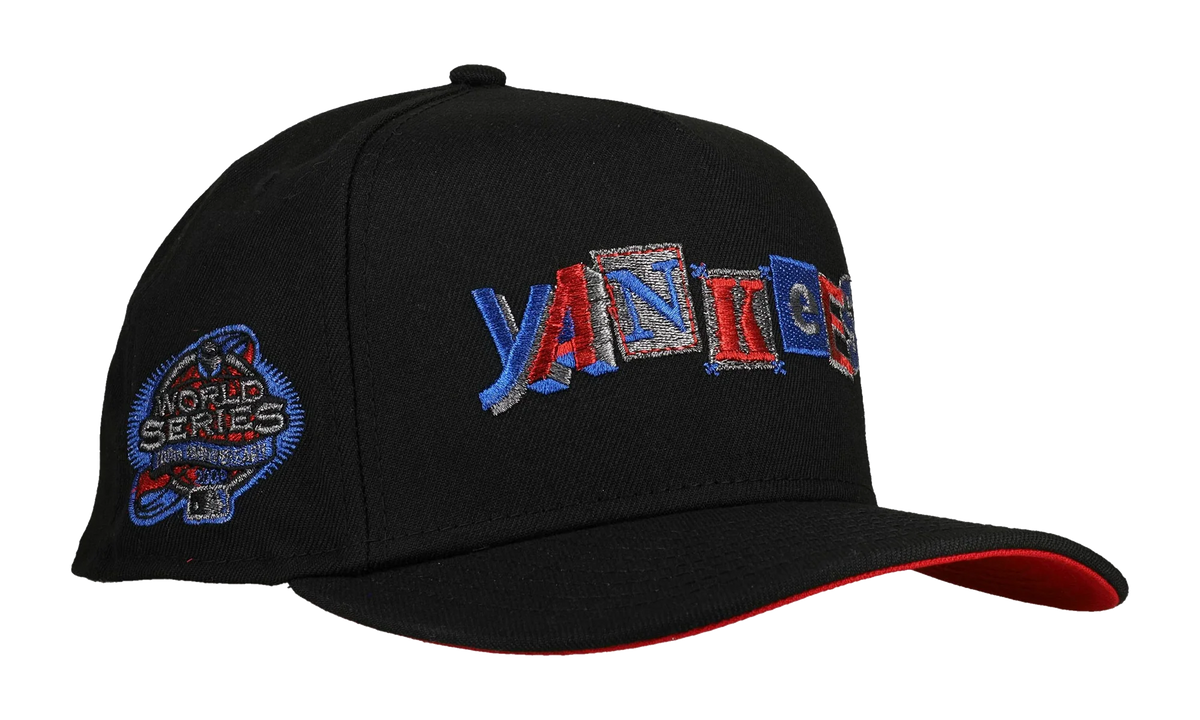 9FIFTY New York Yankees 2003 World Series A Frame Snapback Hat "Black / Metallic" NE268