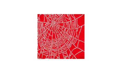 Rhinestone Web Beanie "Red" SP5der49