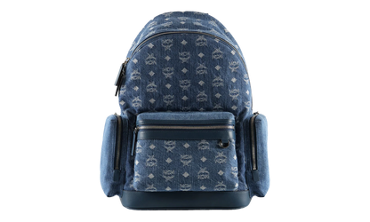 Medium Stark Backpack in Fabric "Denim Blue" MMKFAVE04HD001