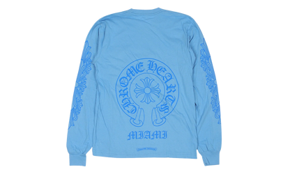 Miami Horseshoe Logo Long-Sleeve T-Shirt "Blue" CHRM1149