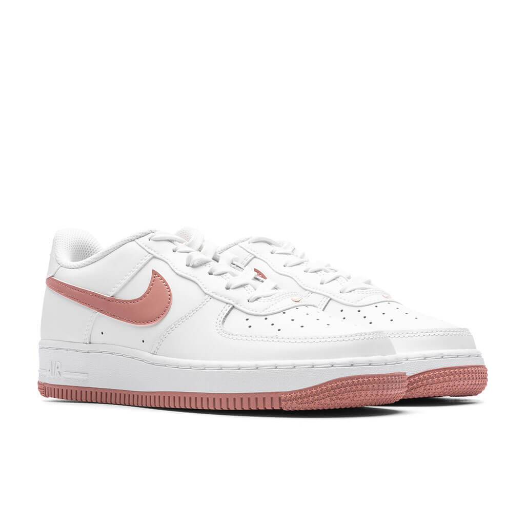 Air Force 1 (GS) - Summit White/Red Stardust/White