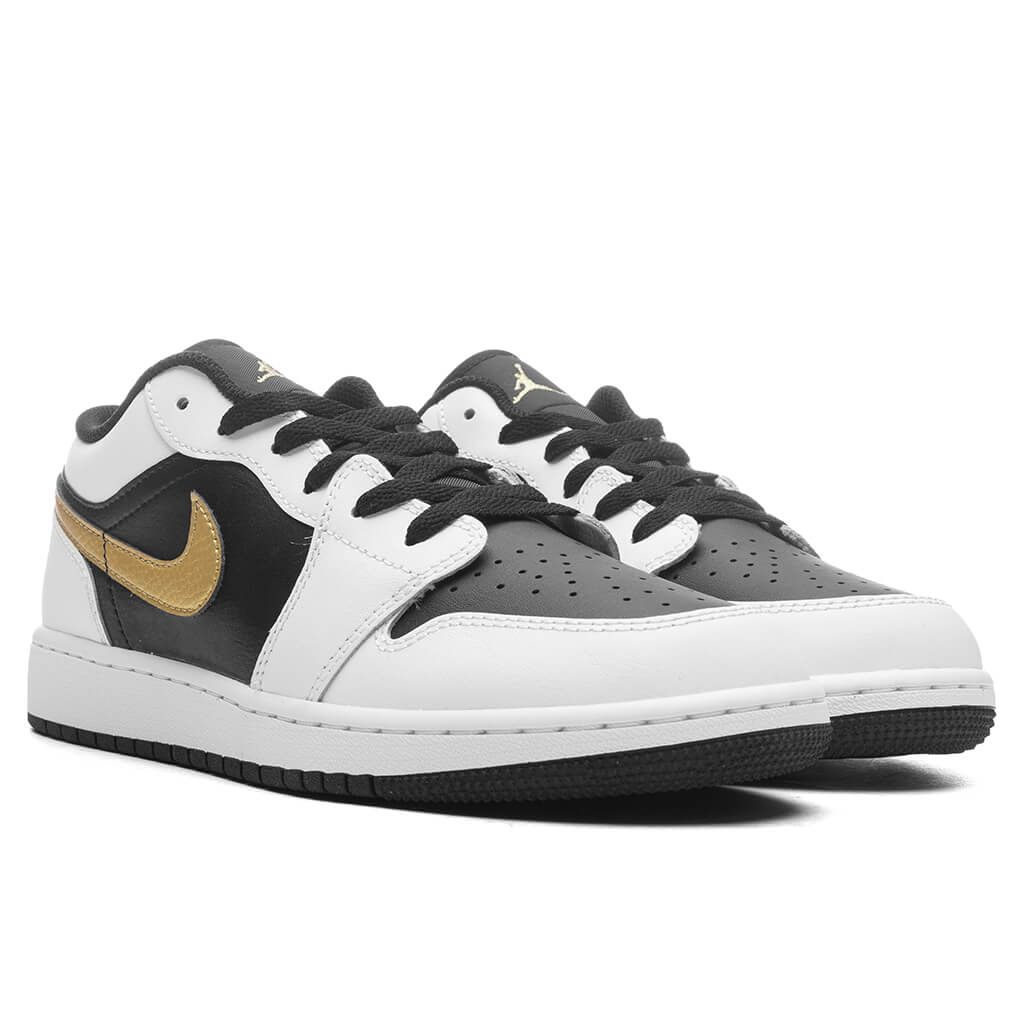 1 Low (GS) - White/Metallic Gold/Black