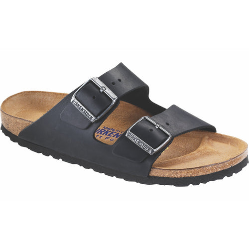 Arizona Soft Footbed Natural Leather Oiled in Black
