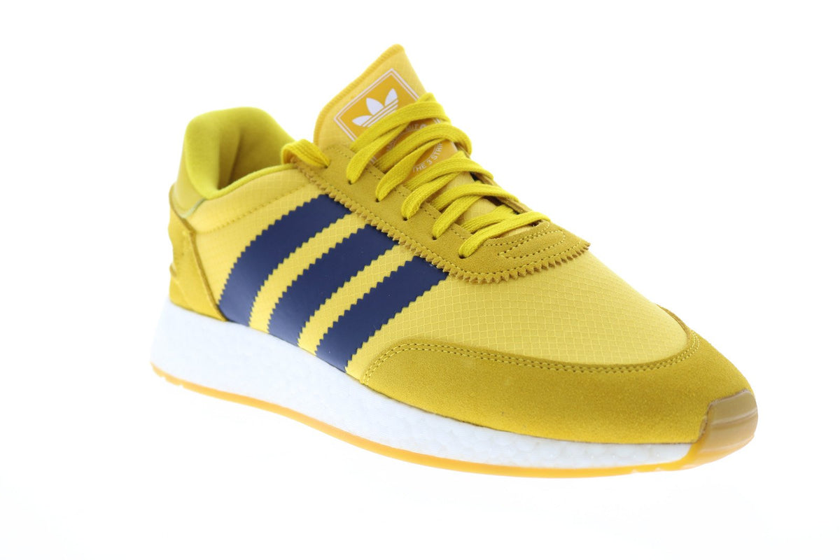I-5923 BD7612 Mens Yellow Lace Up Lifestyle Sneakers Shoes