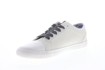 Ben Sherman Brayson Oxford BNM00063 Mens White Leather Lifestyle Sneakers Shoes