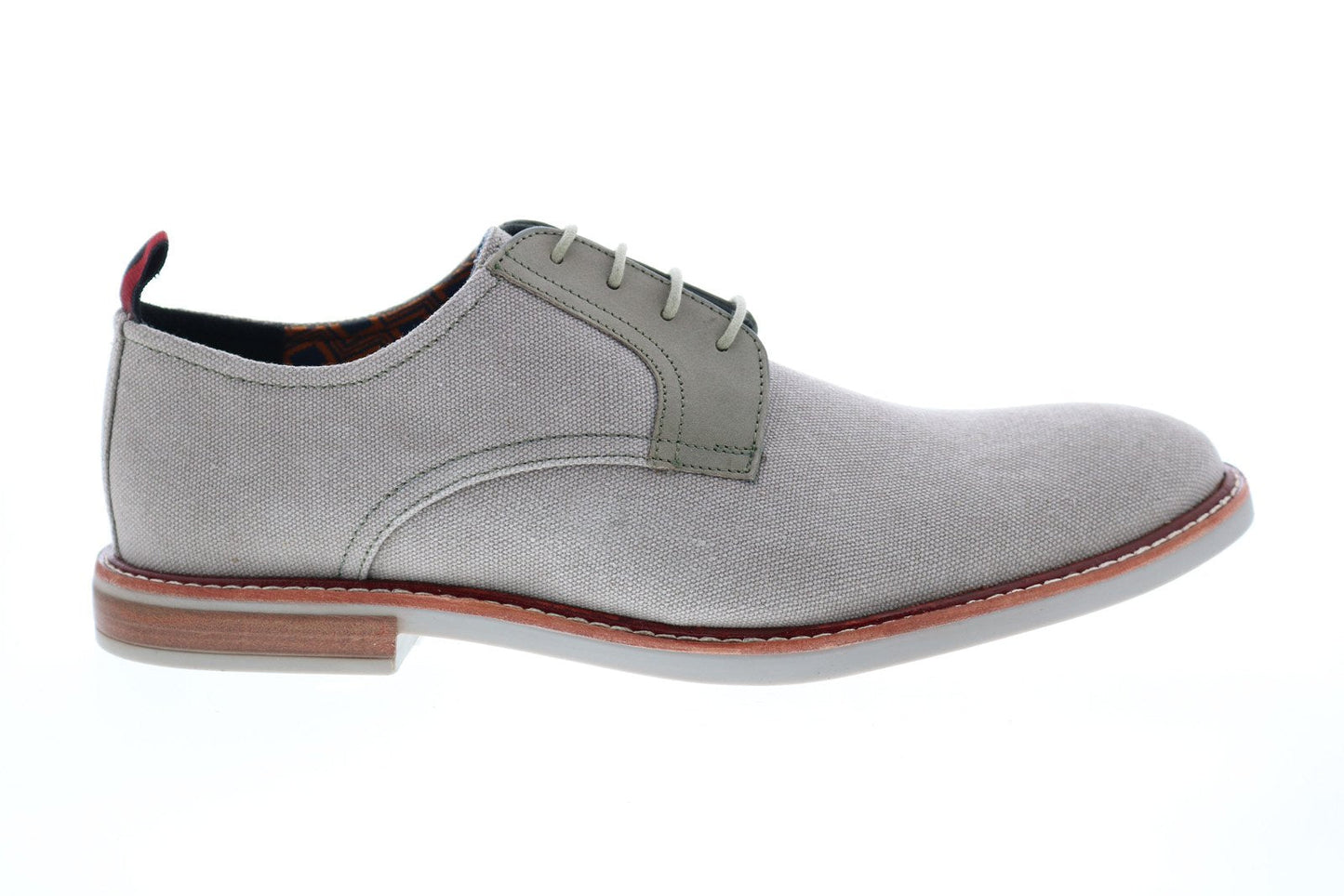 Ben Sherman Brent Plain Toe Mens Gray Plain Toe Oxfords & Lace Ups Shoes