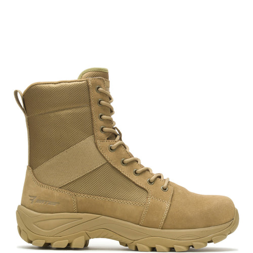 Bates Fuse Tall Zip E06511 Mens Brown Wide Leather Lace Up Tactical Boots