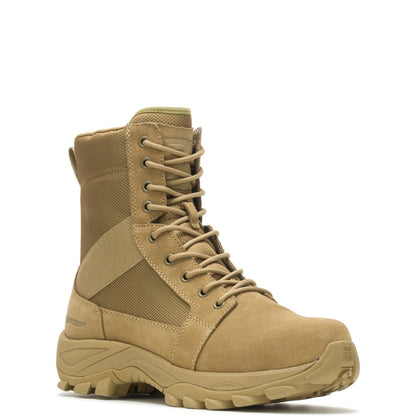 Bates Fuse Tall Zip E06511 Mens Brown Leather Lace Up Tactical Boots
