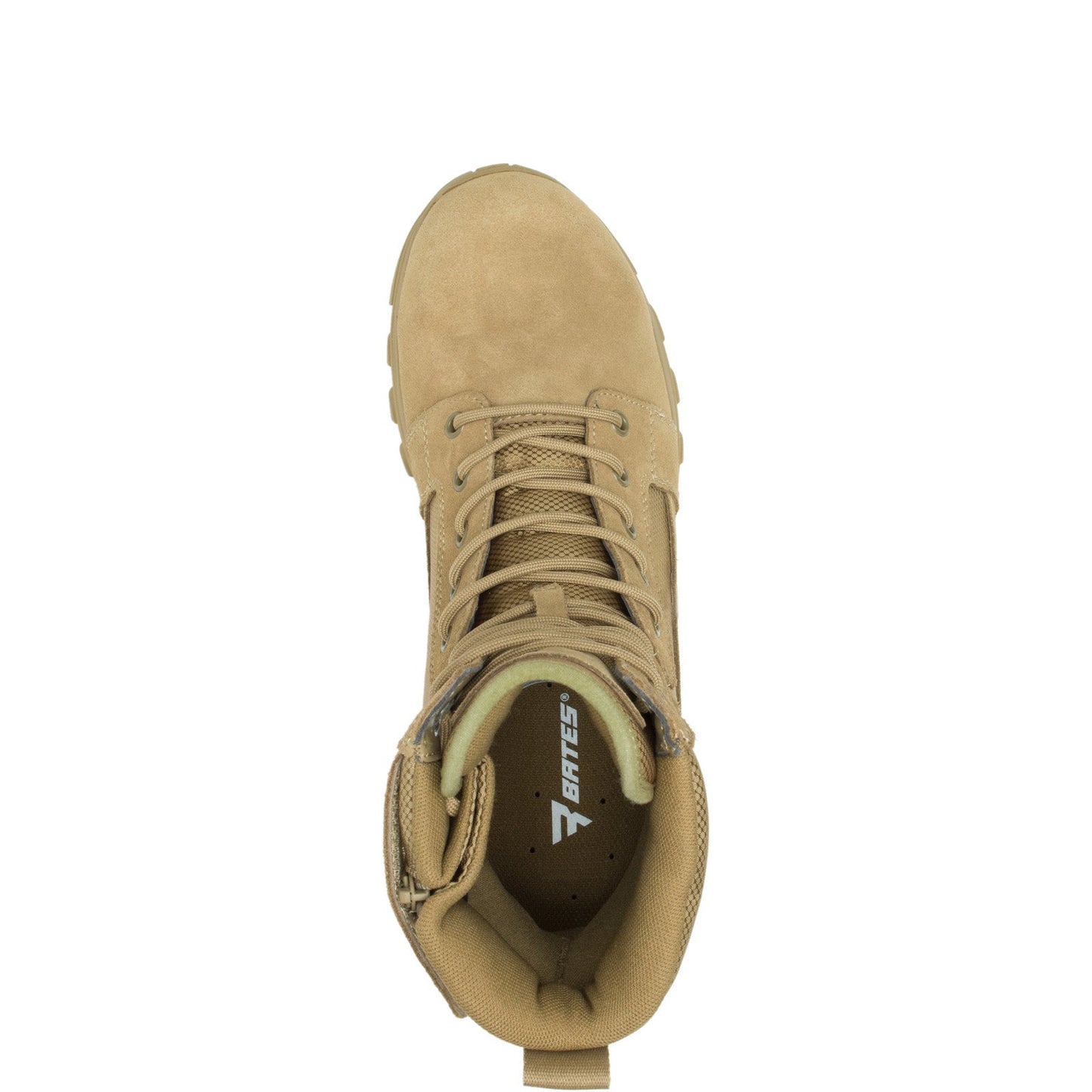 Bates Fuse Tall Zip E06511 Mens Brown Leather Lace Up Tactical Boots