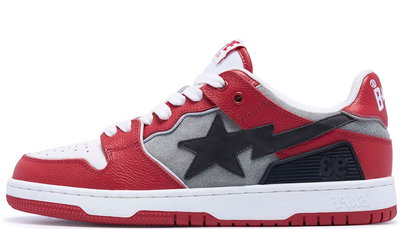 A Bathing Ape SK8 Sta Red Grey