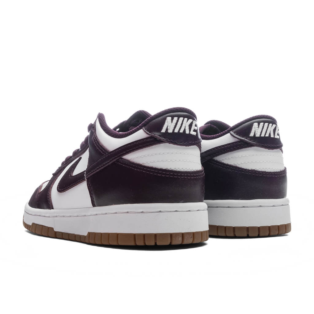 Dunk Low BG (GS) - White/Burgundy Crush/Gum Light Brown